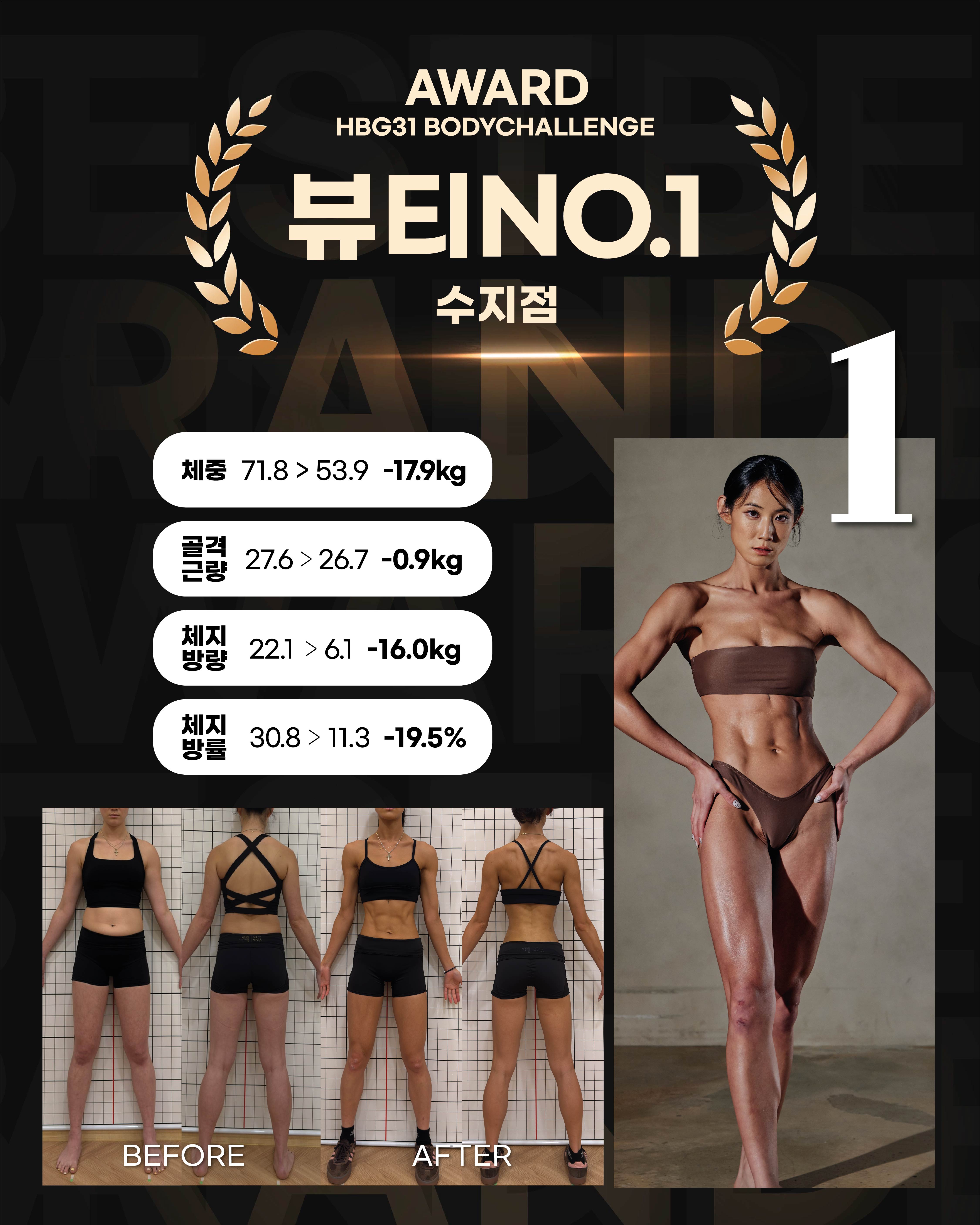 바디챌린지 31기 우승자 뷰티바디