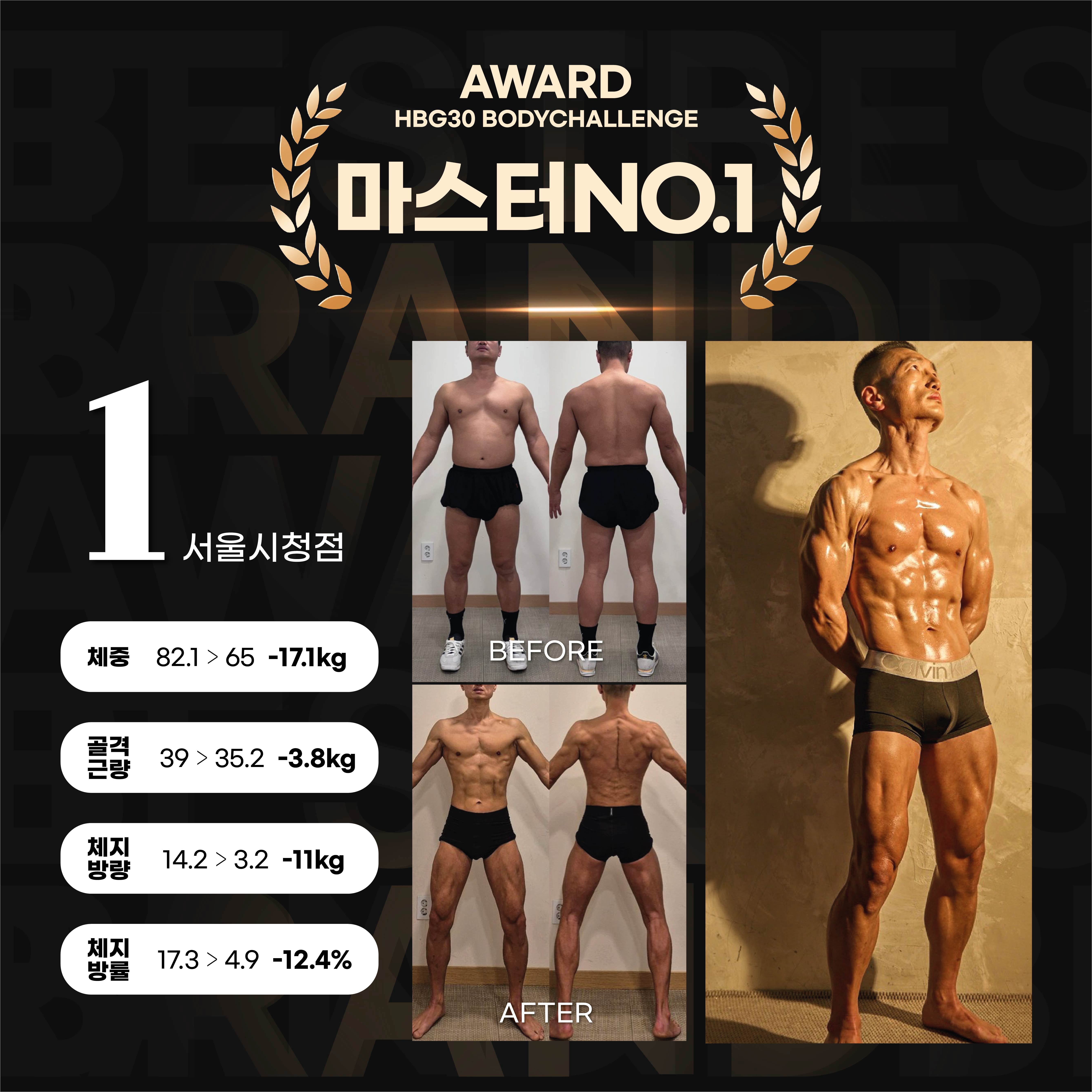 바디챌린지 30기 우승자 마스터