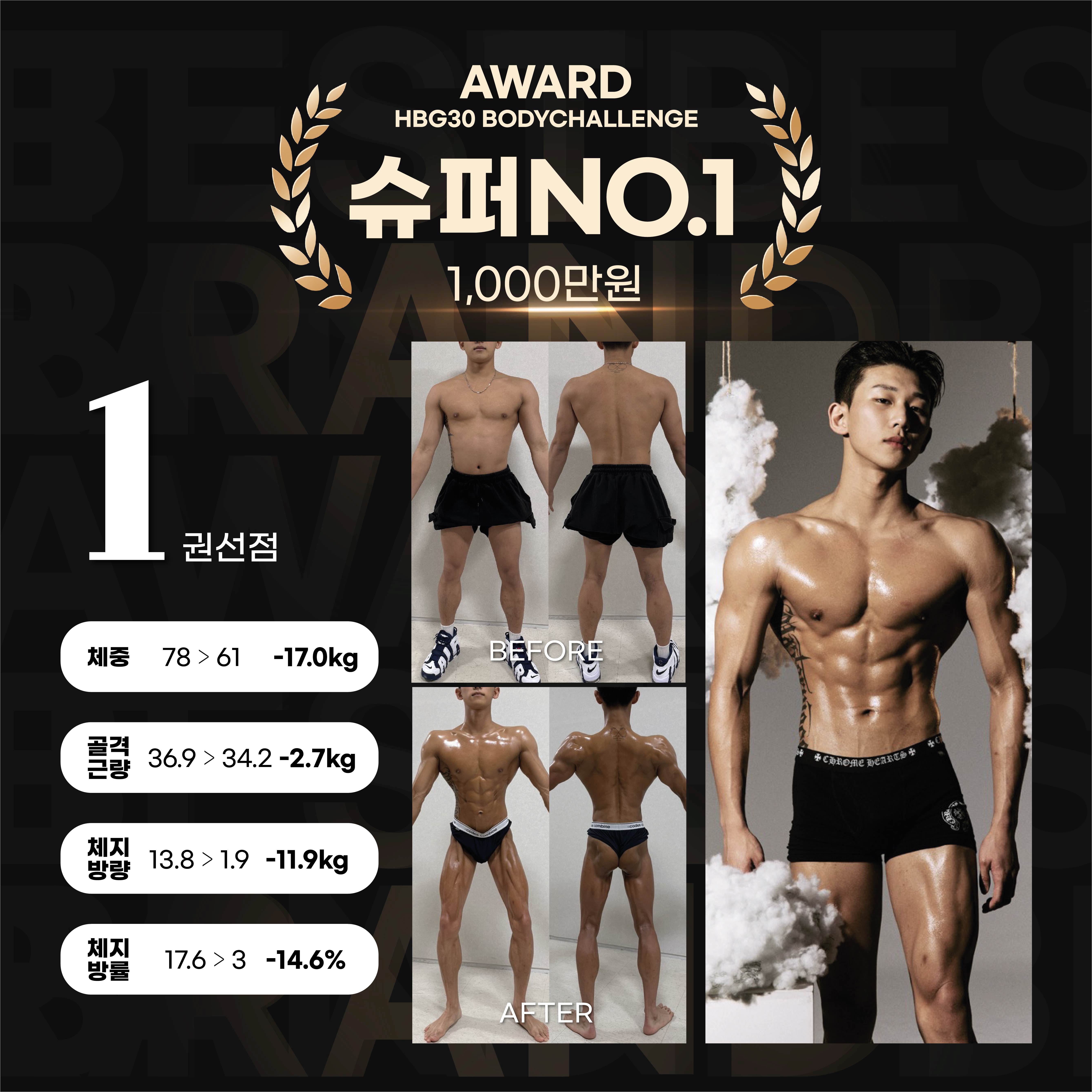 바디챌린지 30기 우승자 슈퍼바디